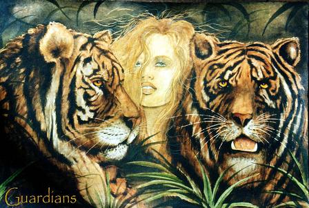 GUARDIANS watercolor C 2003 Smoake SOLD_md